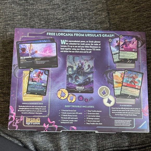Disney Lorcana Trading Card Game - Illumineer's Quest in Purple and Black - Picture 2 of 5